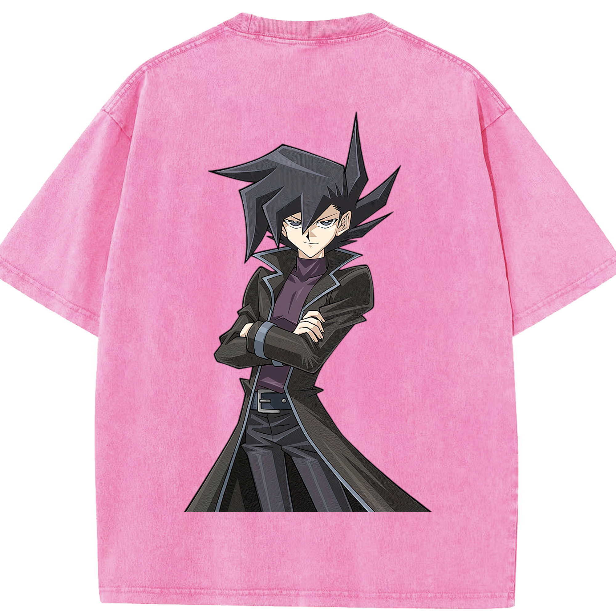 （画像用） 遊☆戯☆王 Yu-Gi-Oh! 綿100% ヴィンテージ風 半袖Tシャツ（背面プリント）